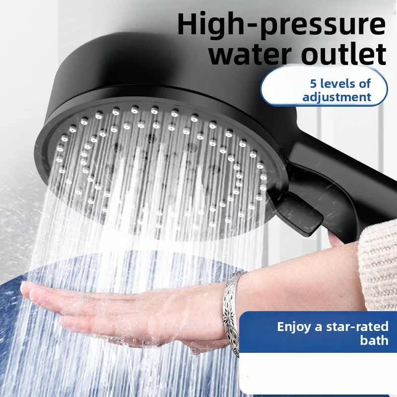 Pressurized Rain Shower Head Set, Household Bathroom Faucet Compatible with Water Heater & Yuba Heater