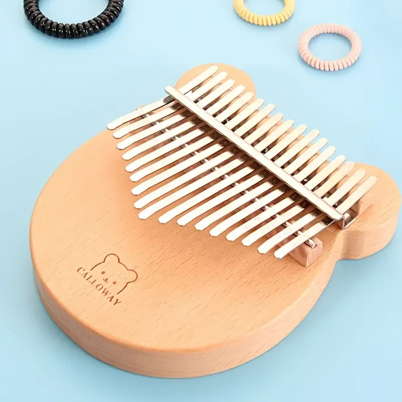 17 Keys Kalimba Beech Bear KalimbaThumb Piano Acoustic Finger Piano Africa Music Instruments