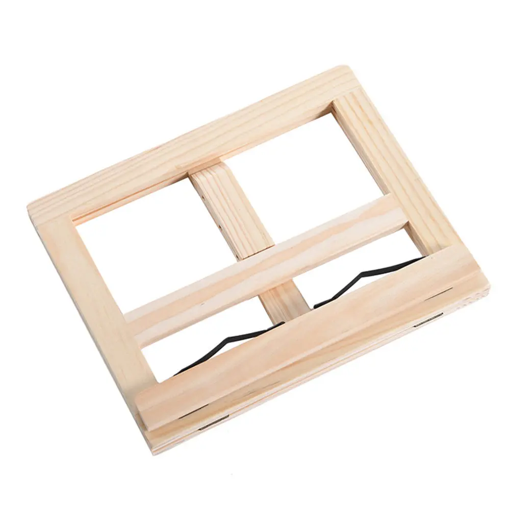 

1 шт. Премиальная деревянная подставка для чтения с регулируемой высотой и углом наклона, складной держатель для книг для стола, дивана, кровати, домашней библиотеки, общежития, для студентов