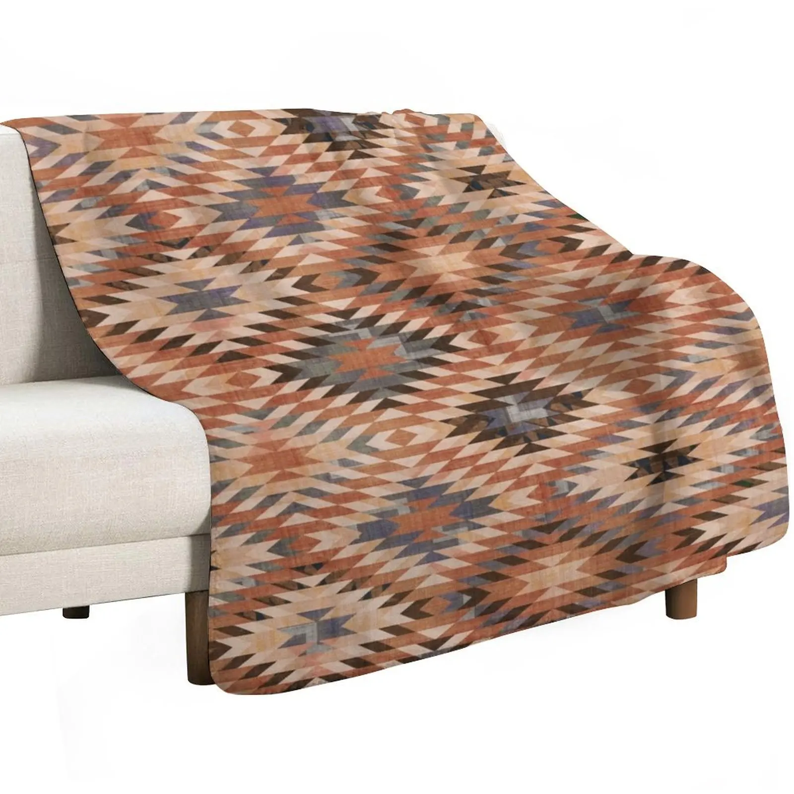 Southwestern Arizona Tribal Distressed Rug Throw Blanket Beautifuls Camping Vintage Luxury Brand Personalized Gift Soft Blankets