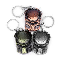  Horror Movie Alien Figure Mask Predator Head Keychains Men Jewelry Collier Toys Backpacks Birthday Gift