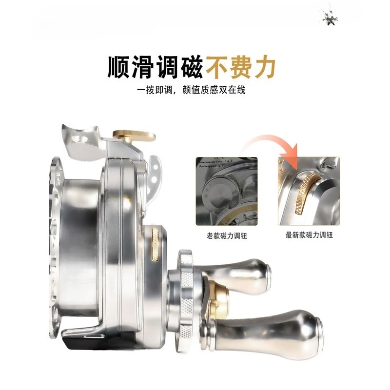 One Key Heavy Lead Slow Drop Belt Discharge Digitalanzeige Floß Angelrad Angelschnurrad