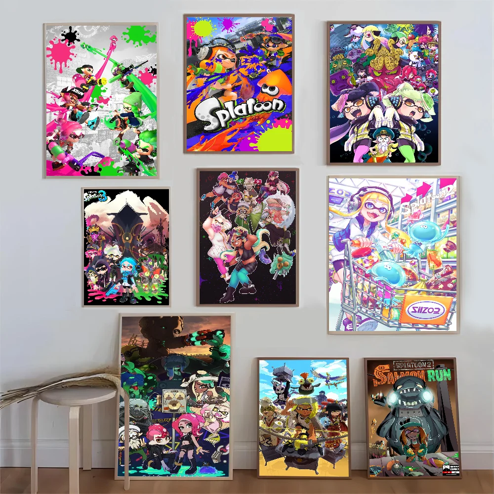 Game S-Splatoon Classic Movie Posters HD Quality Poster Wall Art Painting Study Nordic Home Decor