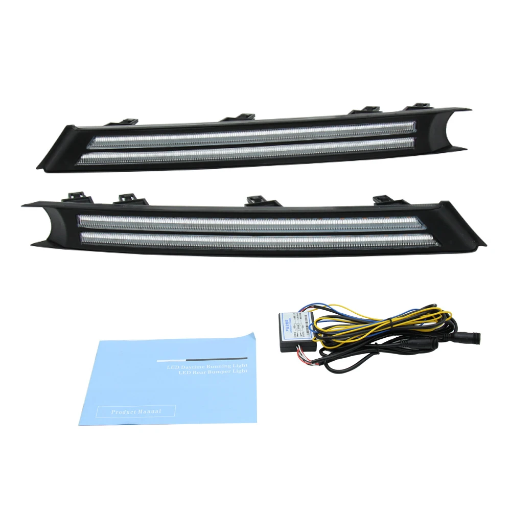

2Pcs Car LED Daytime Running Lights DRL Turn Signal Fog Lamp For Mazda CX-5 2017 2018
