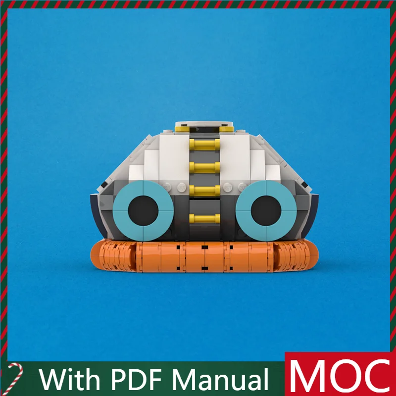 538 PCS MOC Hovercraft Modello Con Bianco E Arancione Modulare FAI DA TE Blocchi di Costruzione Per Bambini Assemblaggio Display Giocattoli Festival Regalo A Sorpresa