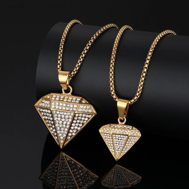 Stainless steel iced out pendant clearance