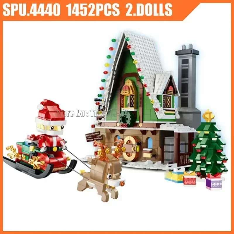 

IN stock 90012 1452 Pieces Merry Christmas Santa Claus Sleigh Skiing Elf House Tree Christmas gifts for boys and girls