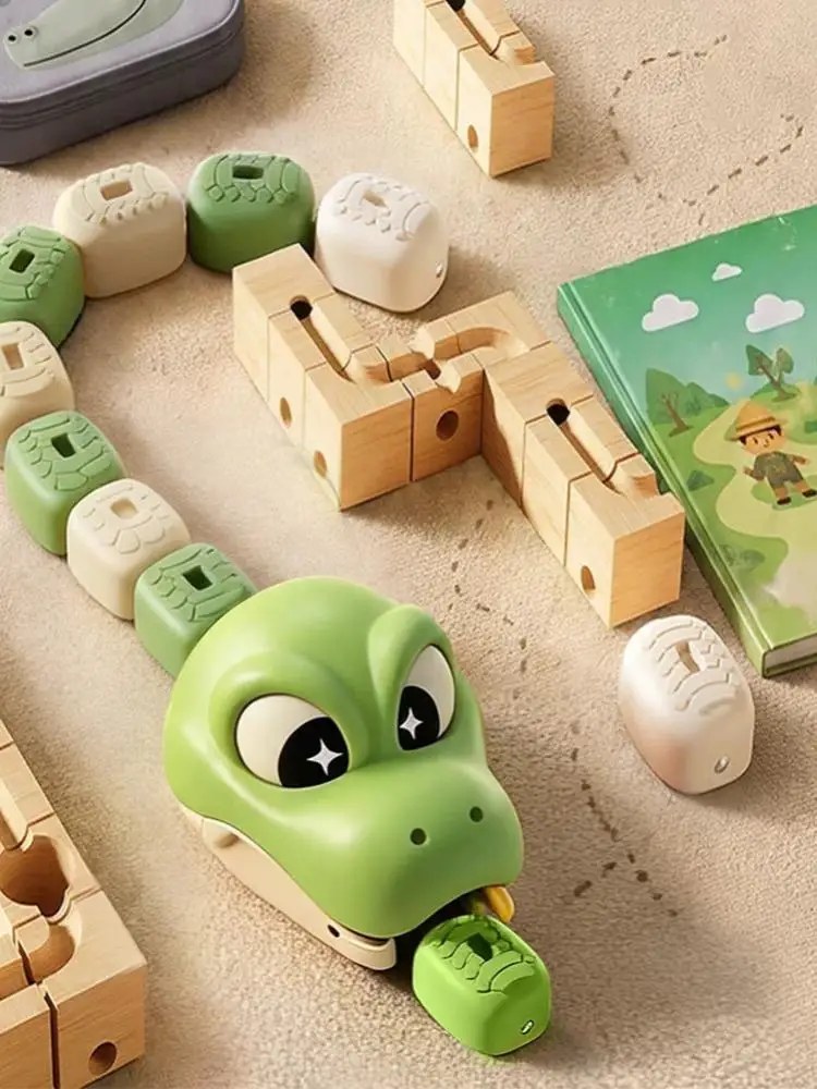 Zabawka RC Wąż, Gra dla 2 Graczy, Magnetyczny, Ładowalny, Interaktywny, Chciwy, Inteligentny Robot Zwierzęcy, Gra Edukacyjna, Prezent dla Dzieci i Chłopców — 2