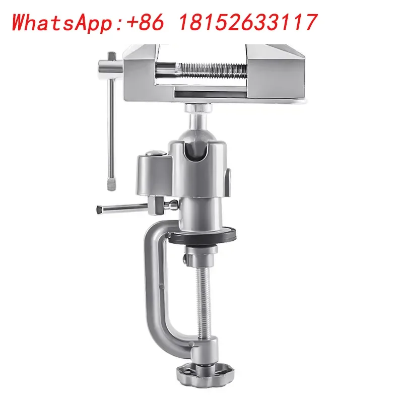 ملزمة بي بي ميني 360 ​ ​ درجة الدورية المشبك نوع مقاعد البدلاء ملزمة الجدول سبائك الألومنيوم المشبك المسطح 0-50 مللي متر مع الأكمام المطاطية مم