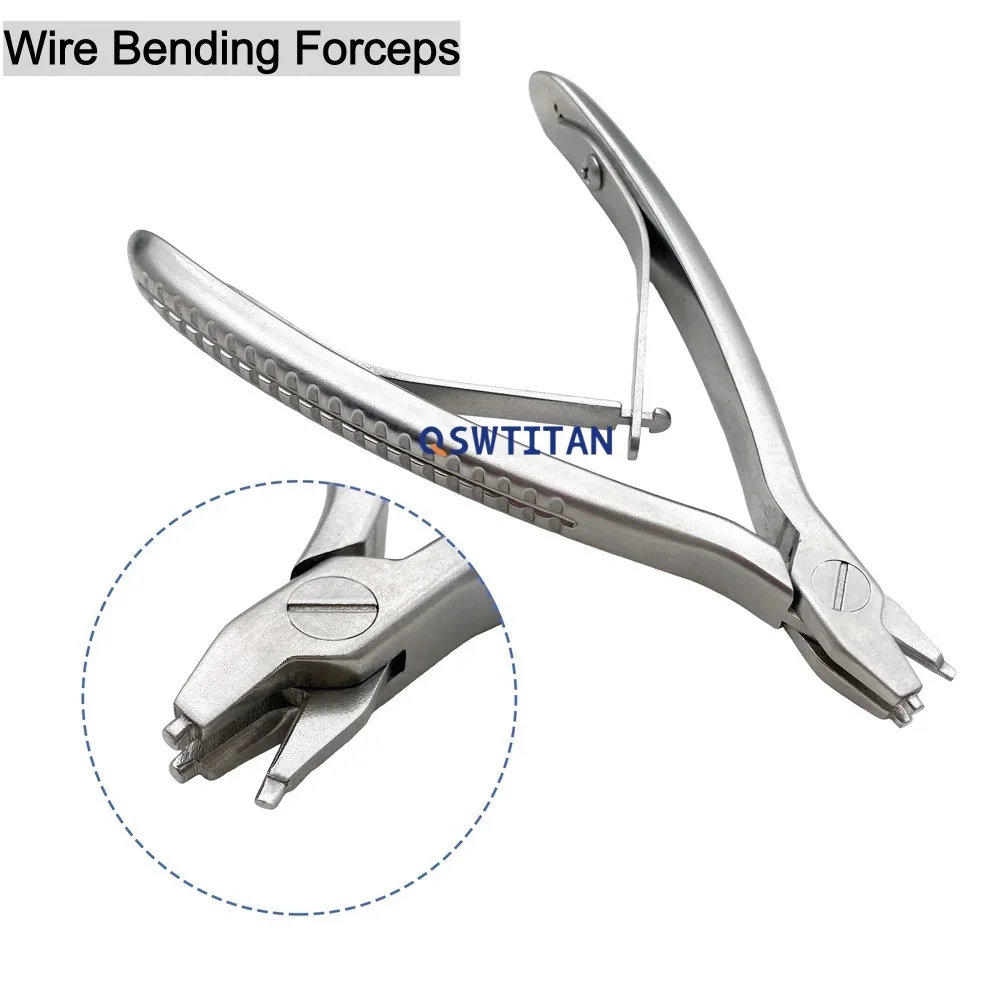 Stainless Steel Bone Kirschner Wires Bender Orthopedic Veterinary Instrument K wire bending forceps