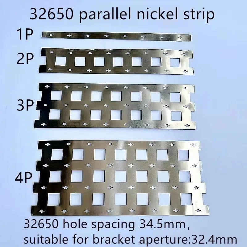 32650 Lithium Battery High Current Connecting Plate Nickel Strip Sheet Bolt Cell Fixing Bracket for Battery Management System