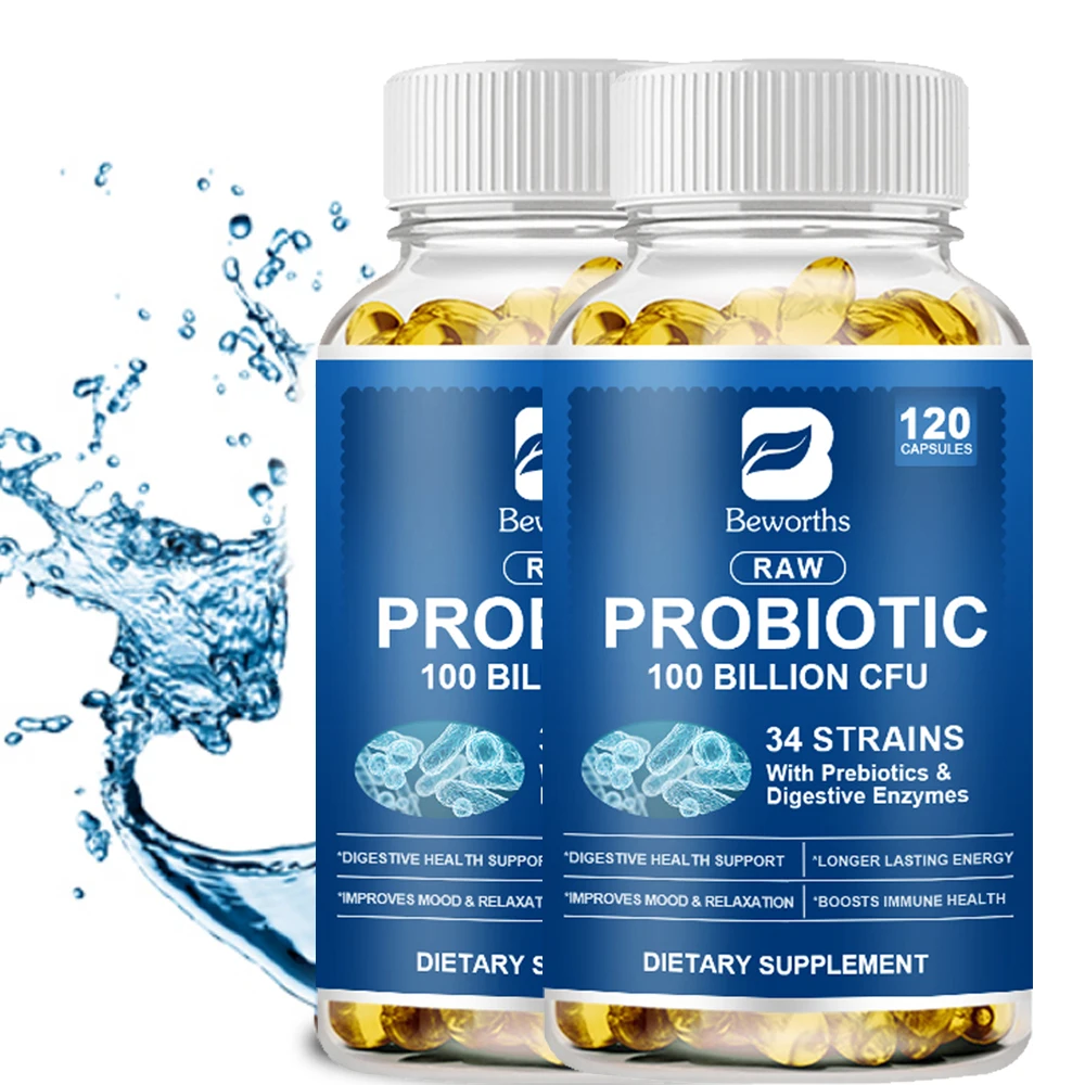 

BEWORTHS Probiotic Enzyme Digestive Supplement High Absorption Promotes Immunity Promote Digestion Reduces Bloating For Adults