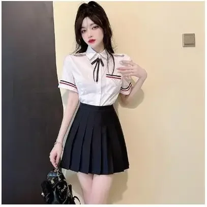 ネイビー風 JK 制服 日本語教室 セーラー 学生服 女の子