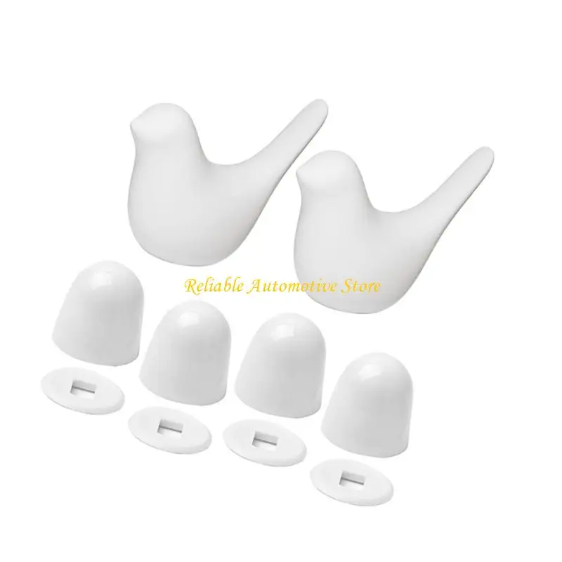 

M68B Ceramic Bird Motorhome Toilet Bolt Cover Concealed Unsightly Bolts Easy On