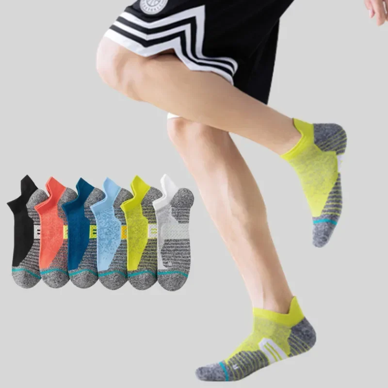 

Professional Running Socks Unisex Men Women Cotton Breathable Outdoor Sports Socks Sweat-absorbing Low Cut Ankle Short Socks Sox