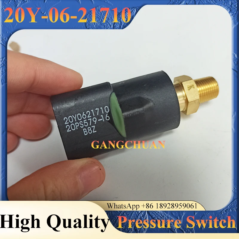 Interruptor del sensor de presión 20Y-06-21710 para repuestos de excavadora PC200-6 PC400-7