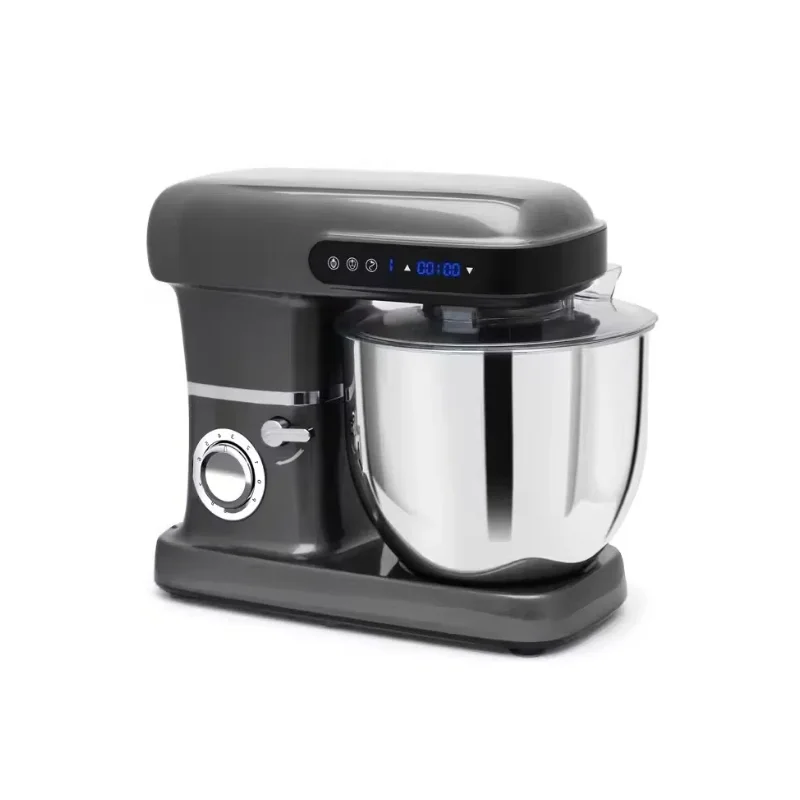Ciotola in acciaio inossidabile da 7 litri, testa inclinabile a 3 velocità, timer digitale, classe di energia 380 W A, con gancio per impastare/frusta/frusta per cottura domestica