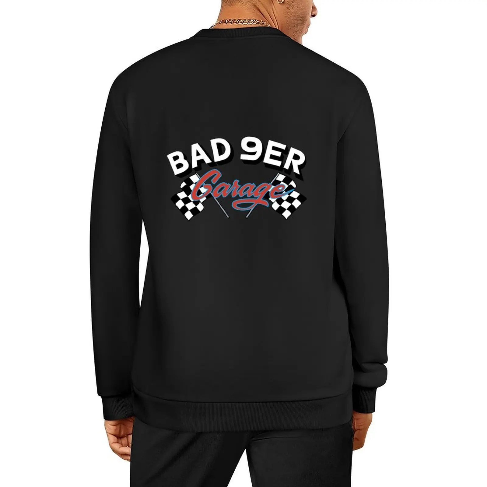 

BAD9ER GARAGE LOGO Pullover men clothing anime clothes japanese style mens designer clothes men's sweatshirt