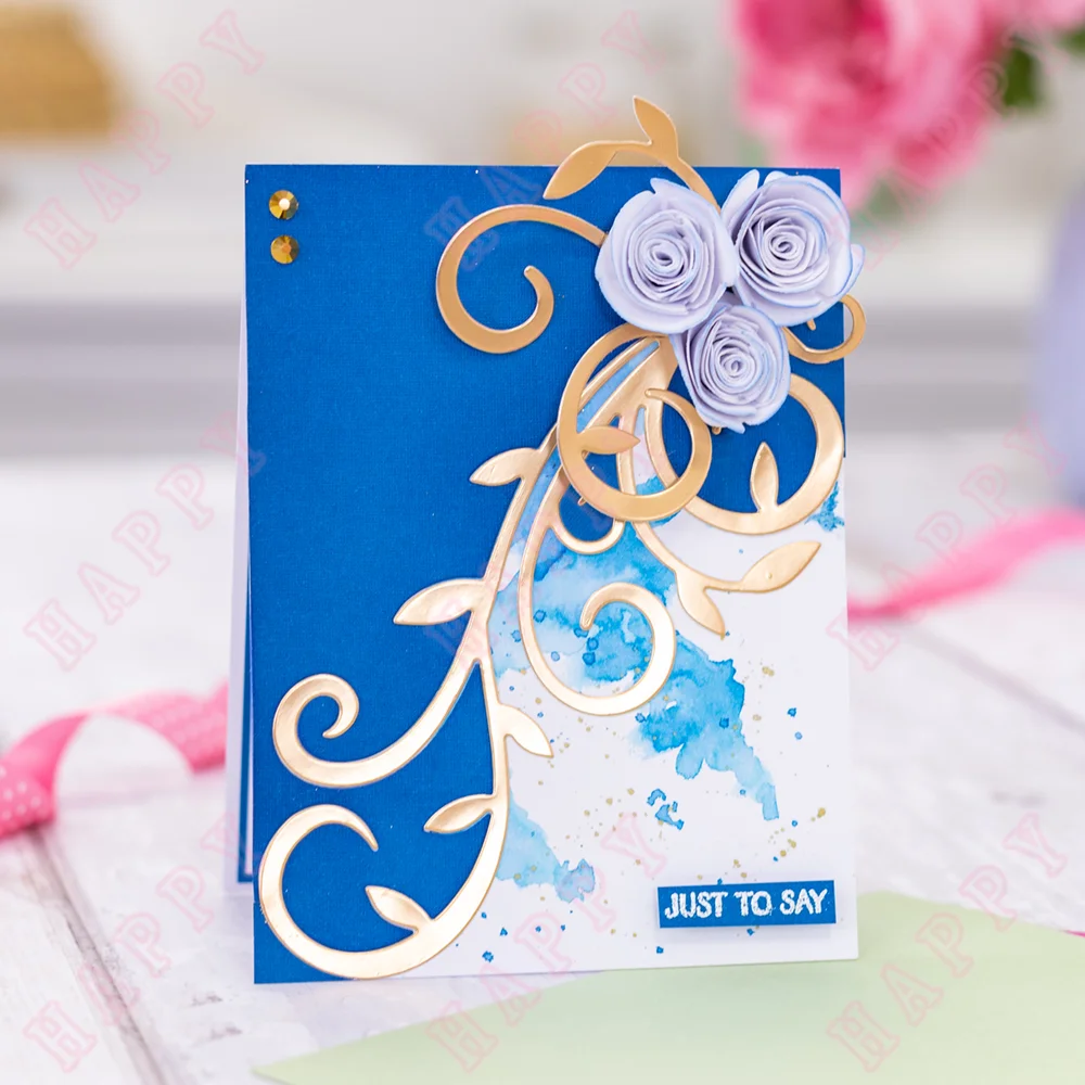 Elegant Flourish Snowdrops Fancy Filigreetimeless Florals Various Card Series Scrapbook Paper Craft Knife Mould Blade Punch Dies