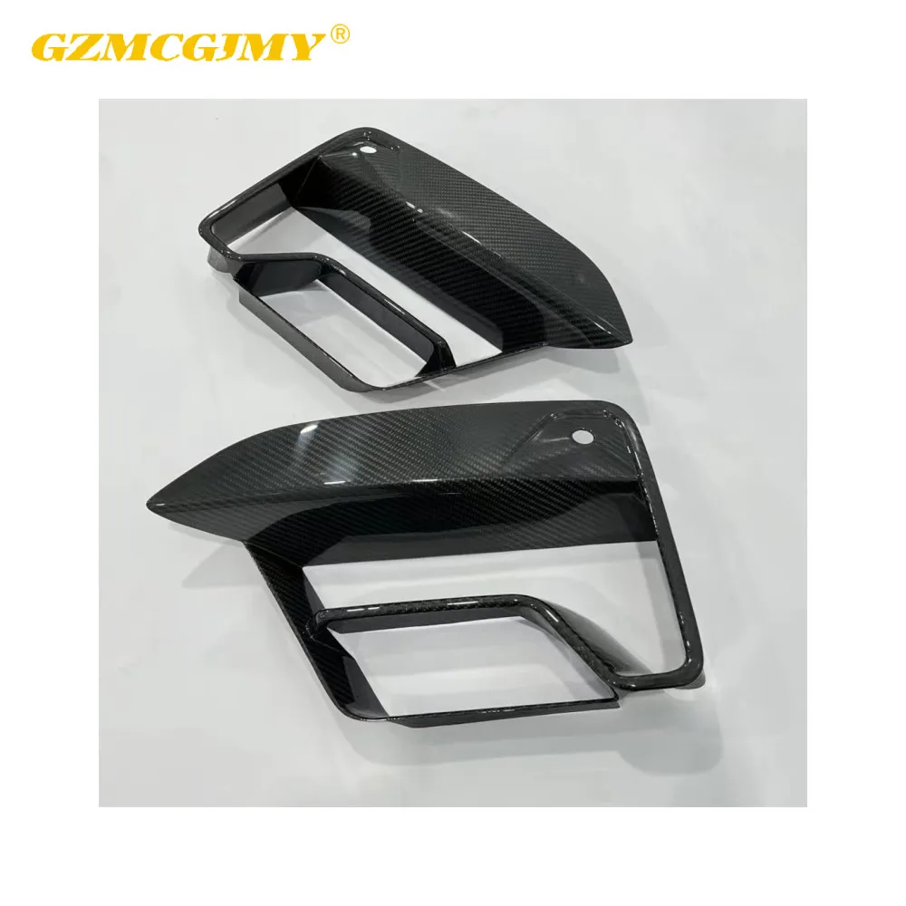 

High quality dry carbon fog lamp frame decorative panel suitable for BMW M5 F90 LCI front bumper vent decorative panel