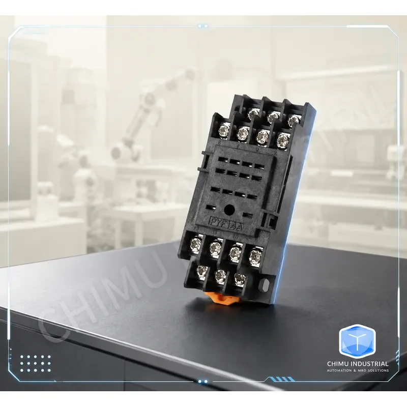 【CHIMU INDUSTRIAL】 Small Intermediate Relay HH54P MY4NJ for Socket PYF14A 14 Pin Base Copper Parts Factory Direct Sales