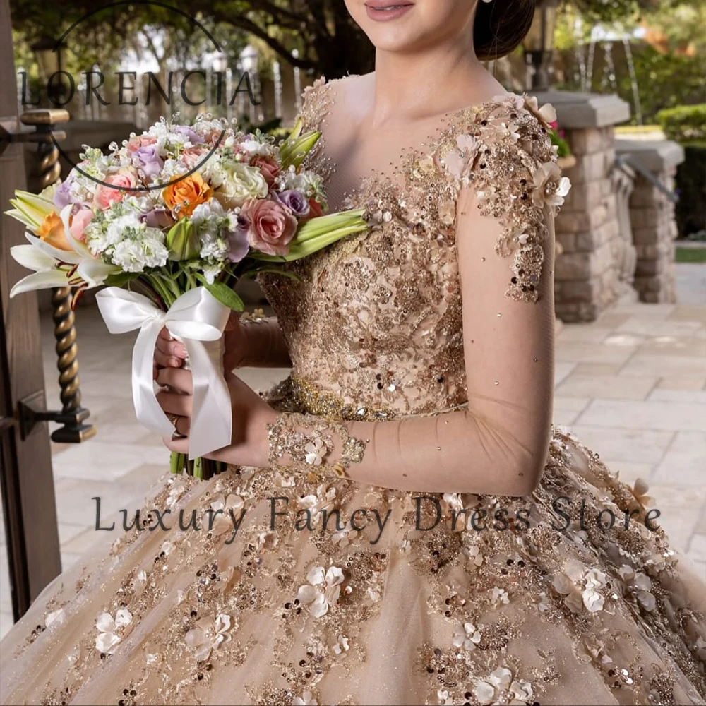 3D Floral Quinceanera Dresses 2025 Tulle Ball Gowns for Girl Sweet 16 Birthday Party Customized Sleeveless vestido quinceañeras