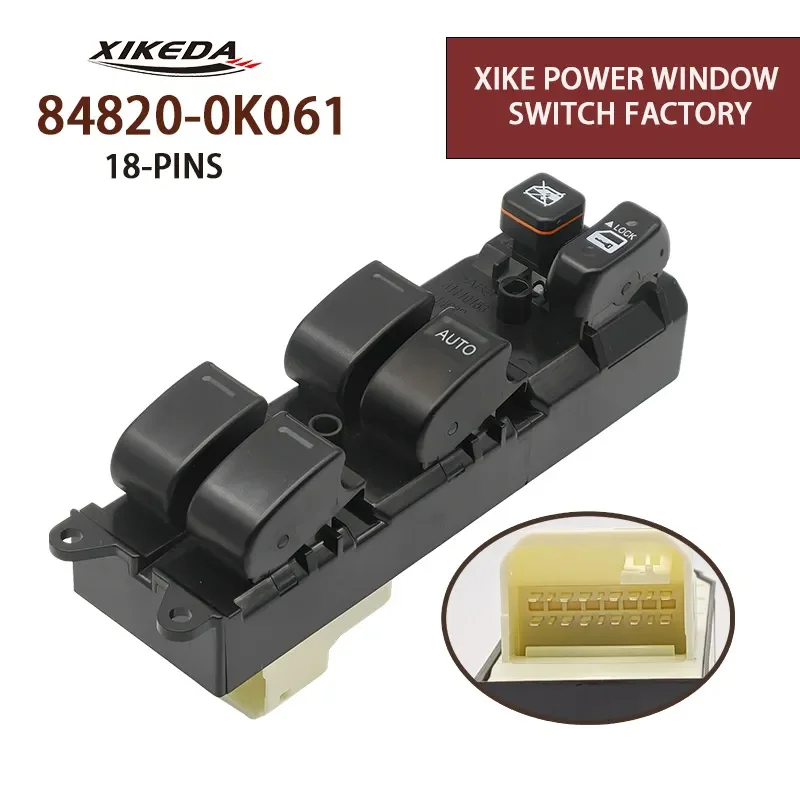 Auto Glass Lifter Window Switch Right Rudder for Hilux Fortuner 84820-0K061