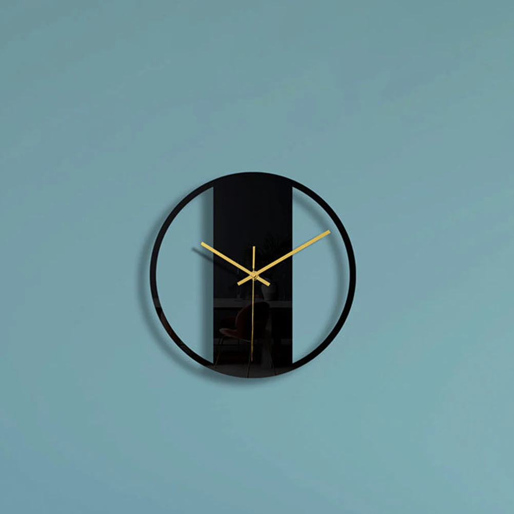 

Acrylic Wall Clock 40cm Silent Non Ticking Round Black Home Decor Movement Hanging Modern Style Fashion Adornment Wall Hanging
