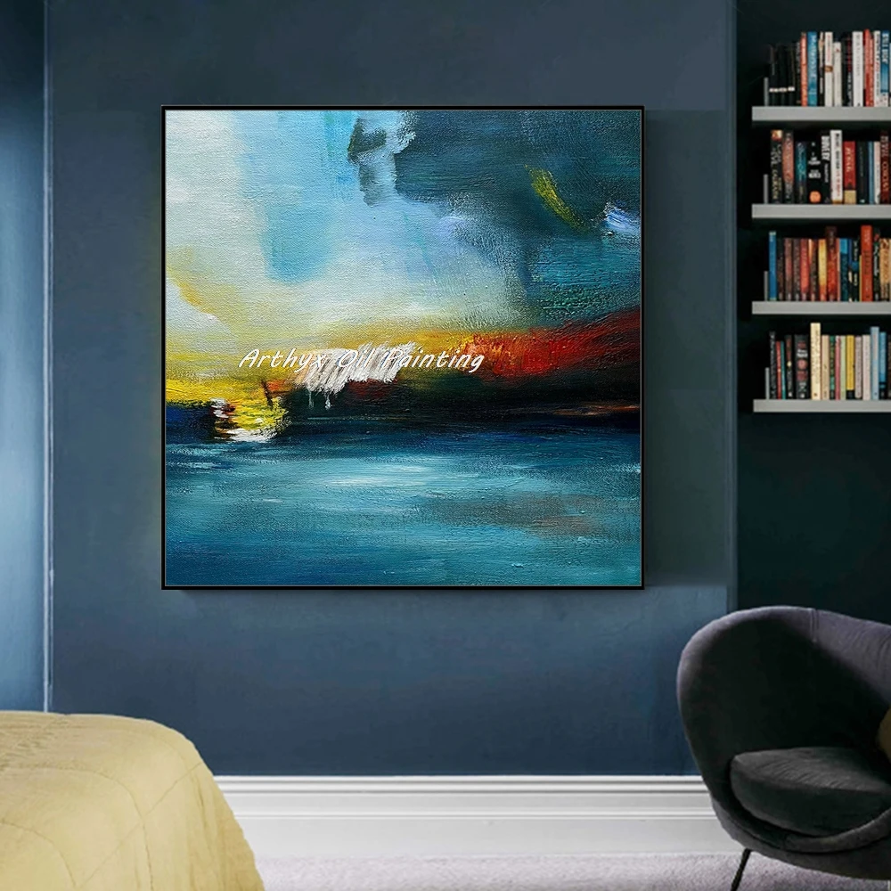 

Arthyx,100% Handpainted Abstract Oil Paintings on Canvas,Modern Large Art Poster,Wall Picture,Room Decor,Home Decoration,Artwork