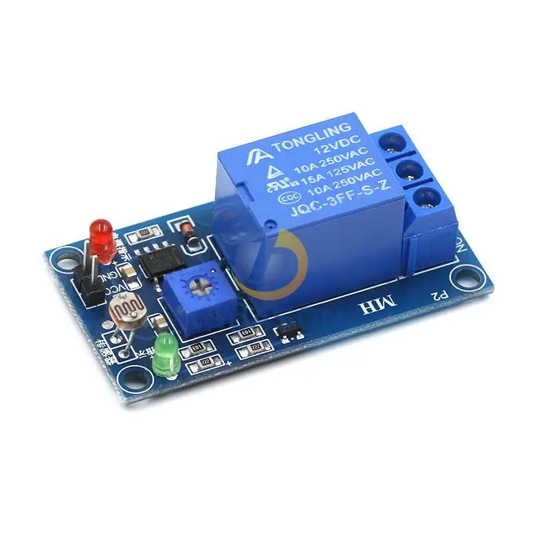 5V 12V Light Photoswitch Sensor Switch LDR Photoresistor Relay Module Light Detection Photosensitive Sensor Board