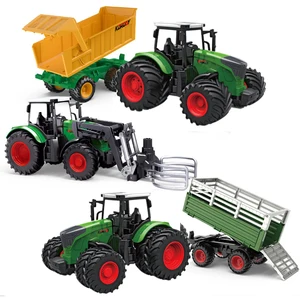 Large -scale tractor toys, DIY FARMER CAR PLAYSET, Trailer Transport, Engineering Birthday Gifts 8 Main Sales Toy Truck - №6