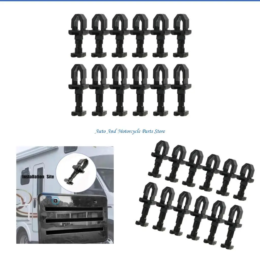 

P9FD RVs Refrigerator Vent Cover Locking Clips Secure Fastening Vent Cover Latches