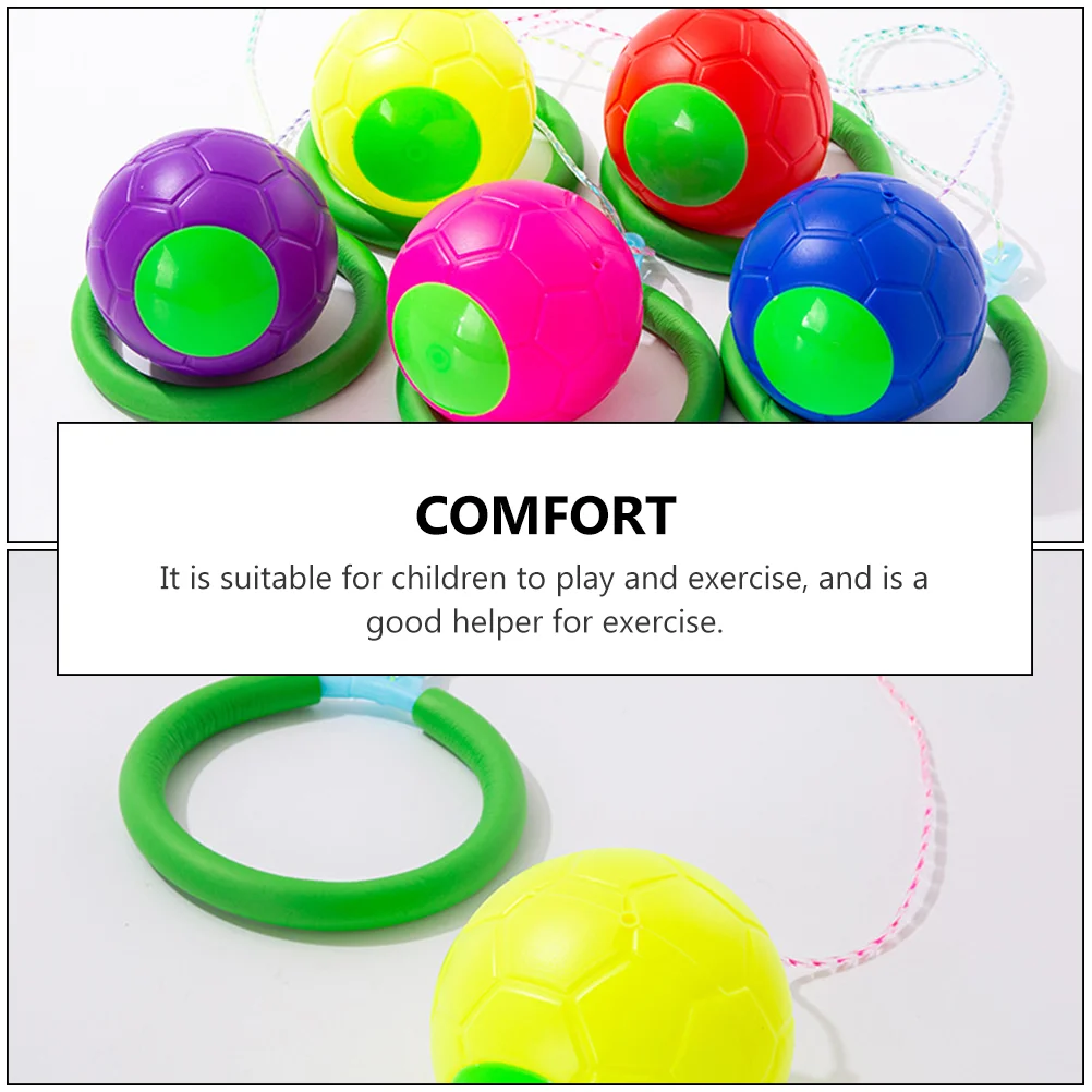 5 Pcs Kick The Ball Kids Skip Out Door Toys Sports Flashing Jumping Ring Kidcraft Playset Childrens Fitness Game for