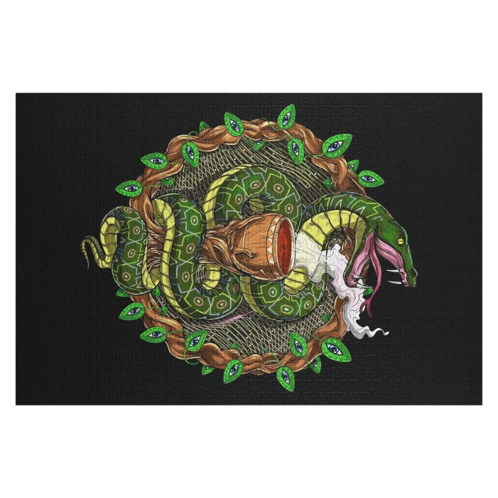 

Psychedelic Ayahuasca Snake Jigsaw Puzzle Jigsaw For Kids Custom Jigsaw Photo Personalized Gifts Toys For Children Puzzle