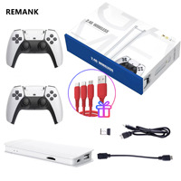 REMANK M15 Game Stick Box Mini Game Console 4K TV Handheld Game Console Wireless Gamepads 64G 30000 Retro Video Game for PS1/GB