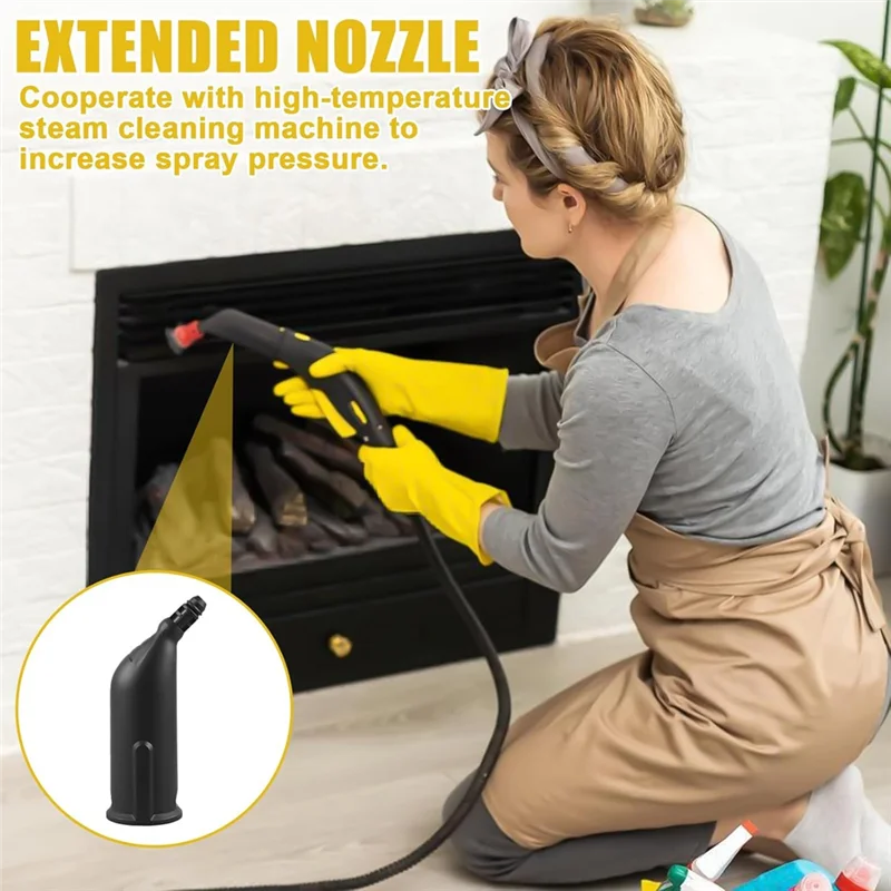 A61I لفرش ملحقات منظف البخار المتوافقة مع Karcher SC1 SC2 SC3 SC4 SC5 - فرشاة مستديرة، فوهة كبيرة، فرشاة مشتركة