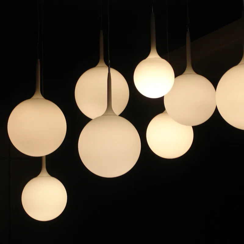 CASTORE Pendant Lamp Italian Minimalist Single head hanging light ball Design White lampshade Restaurant staircase bedside lamps