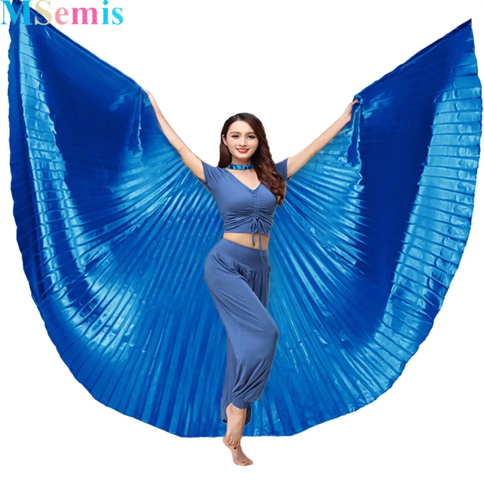 

Belly Dance Wings Without Sticks 360 Degree Angle Wings Costumes Dancing Props Accessories for Carnival Festivals Stage
