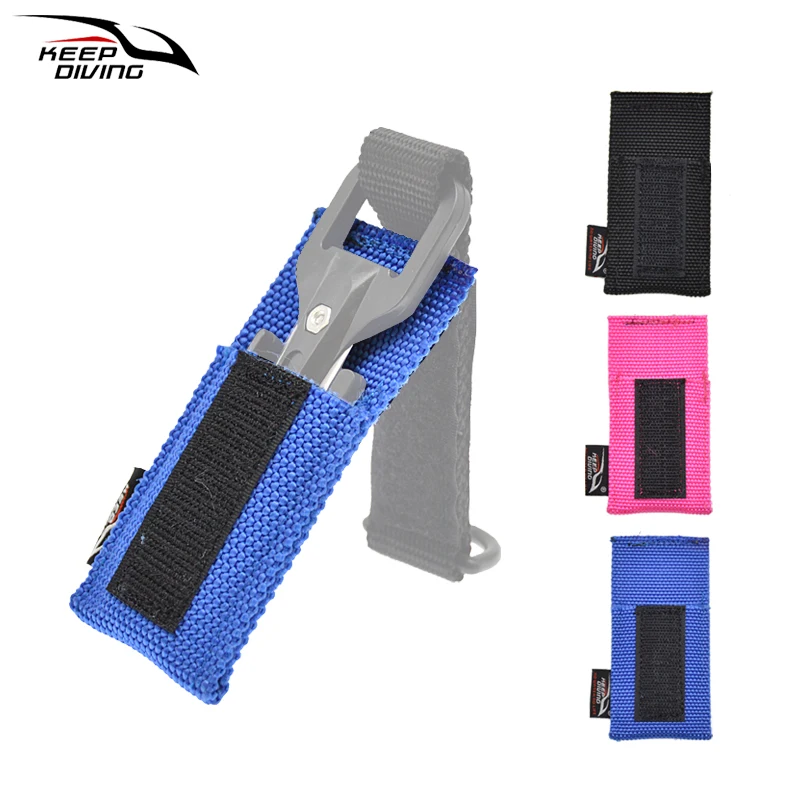 1PCS Diving Underwater Cutting Special Knife  Cutter Cover Can Be Worn Through 5CM Webbing Wear-resistant Nylon Cutter Cover
