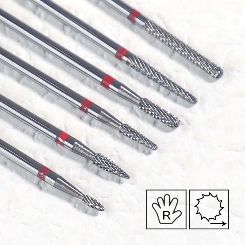 Ausverkauf! Fräser, Schleifwerkzeug, Nagelbohrer, Hartmetall-Nagelbit für Maniküre, Pediküre, Nägel, elektrische Nagelfeile, Zubehör, Werkzeuge 3/32" – Detail 2