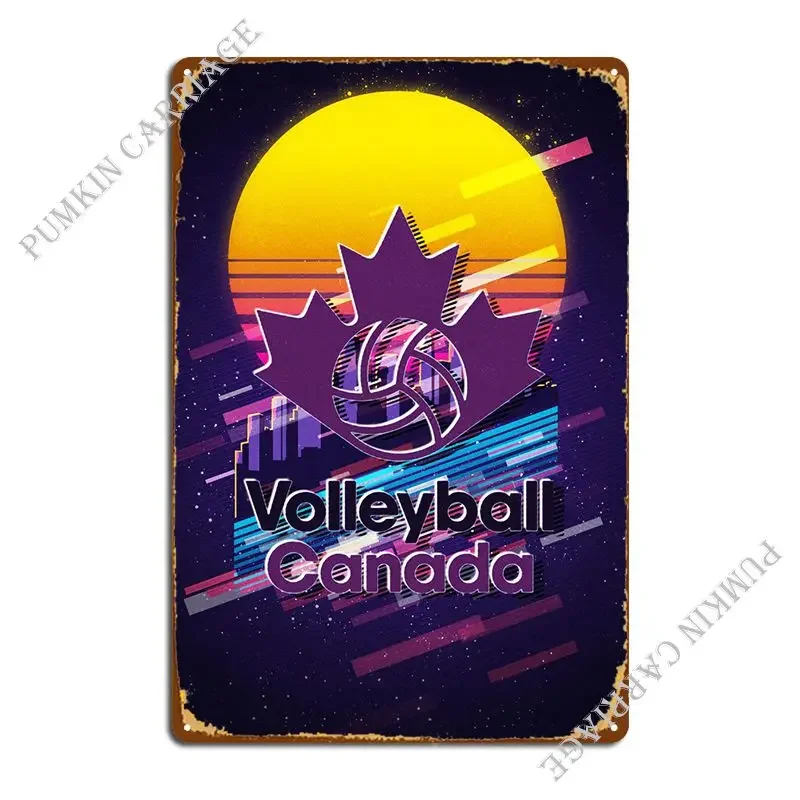 Volleyball Metal Plaque Poster Wall Cave Party Custom Wall Decor Tin Sign Poster