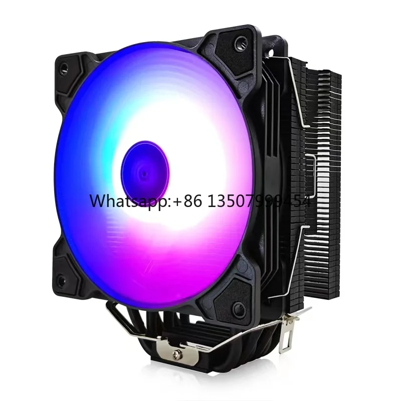 

120mm 4 Heat Pipe Lga 1200 1155 1156 1700 Am3 Am4 Rgb Cpu Cooler Heatsink Cooling Fan Heat Sink Radiator for Desktop Gaming Pc