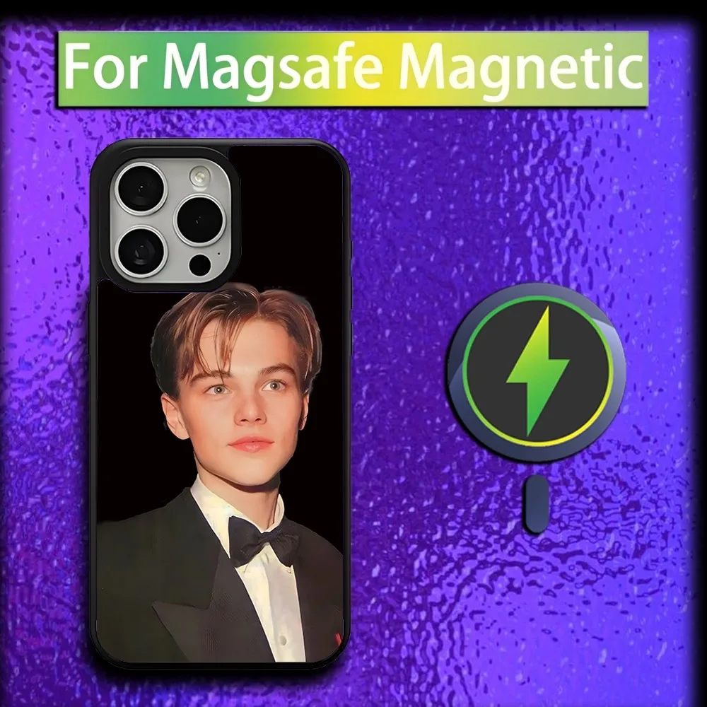 ACTOR L-Leonardo D-DiCaprio Phone Case For iPhone 16,15,14,13,12,11,Plus,Pro,Max,Mini Magsafe Magnetic Wireless Charging