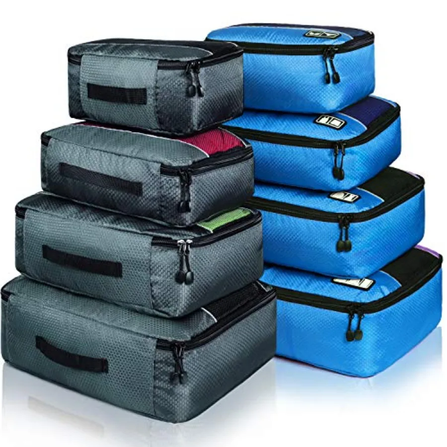 

Органайзеры для багажа: прочные дорожные сумки-кубы с этикетками для одежды