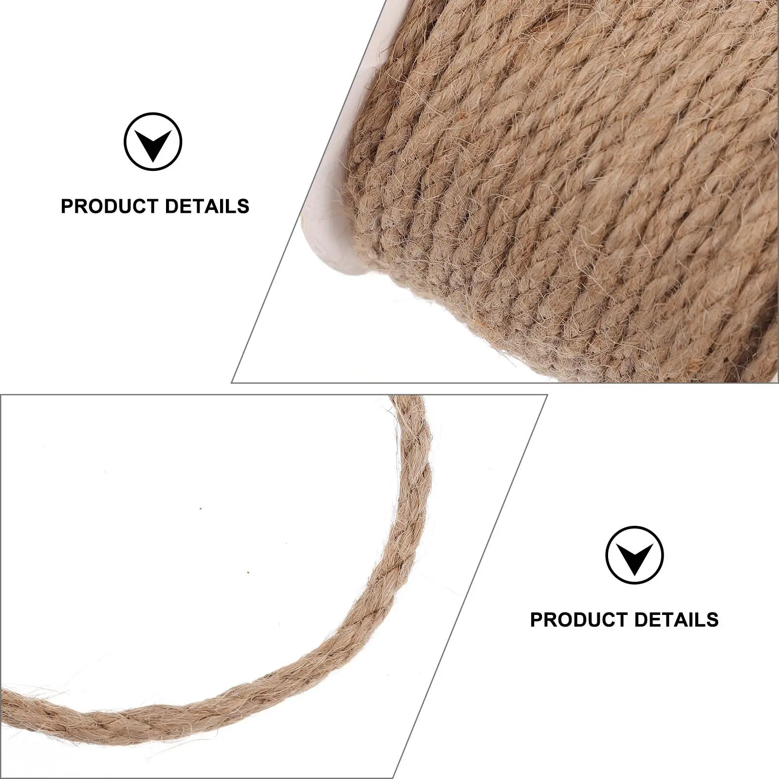 1 Roll Soft Flexible Hemp Rope Craft Making Rope for DIY Projects Gift Wrapping Bouquet Decoration Festival Holiday Use