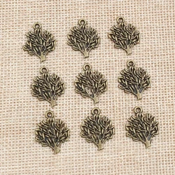 30pcs 20x16mm Antique Bronze Plated  Tree Style Handmade Charms Pendant:DIY for bracelet necklace