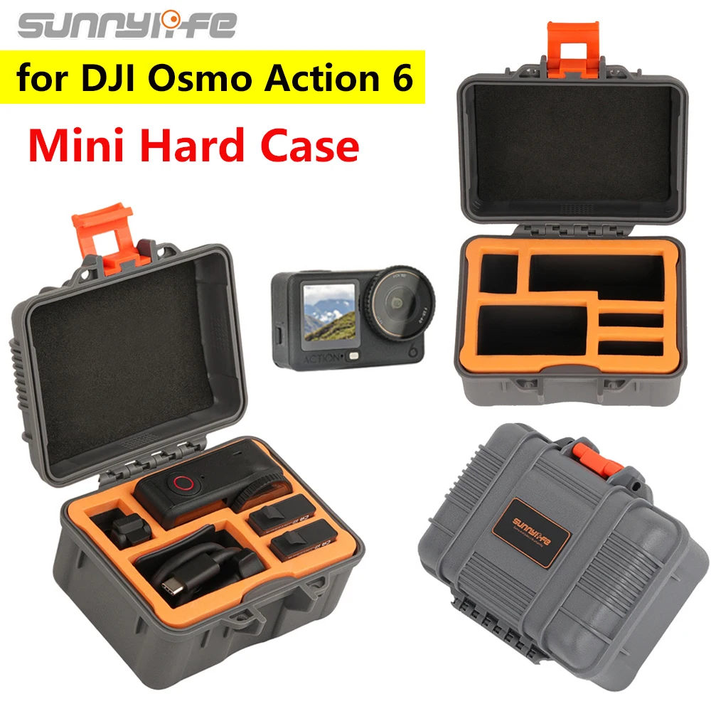 

Sunnylife Storage Case For DJI OSMO ACTION 6 Camera Shockproof Protective Case Outdoor Travel Portable Bag Handbag Box Accessory