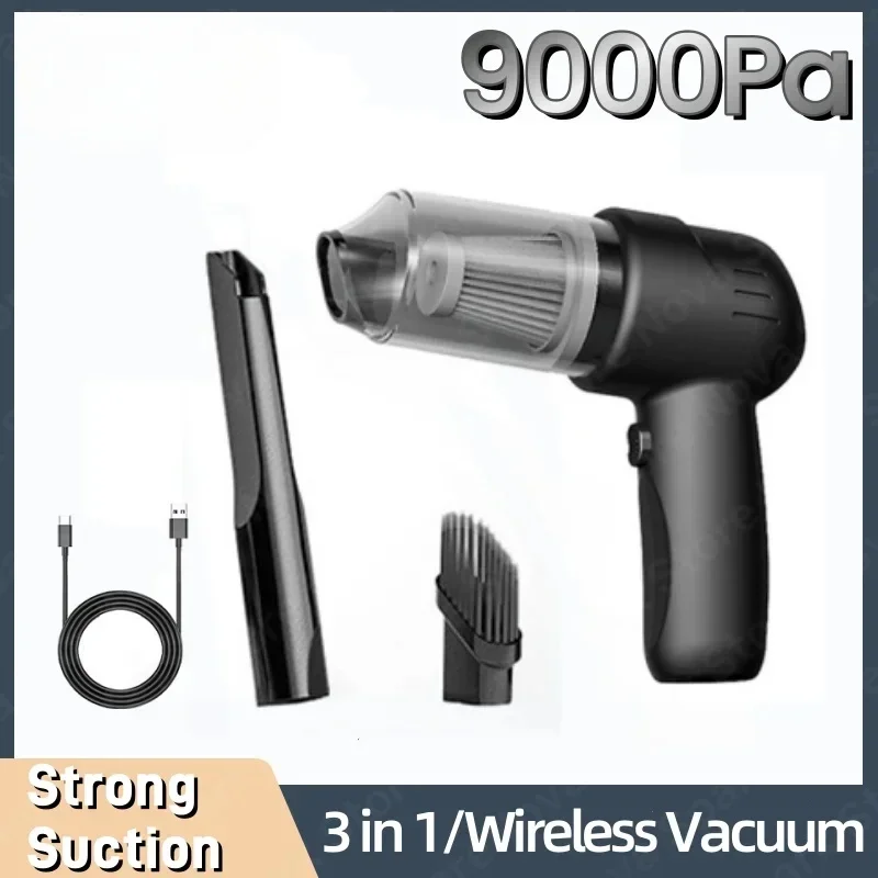 Портативный пылесос 3-в-1 для многоцелевого беспроводного автомобиля, небольшой бытовой пылесос, ручной автомобильный пылесос