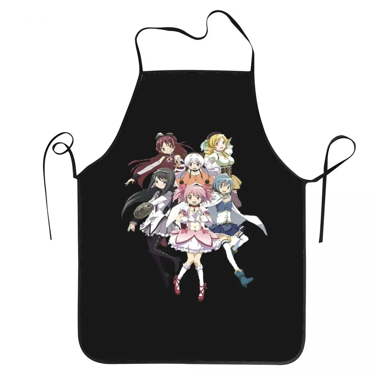 Puella Magi Madoka Magica Anime Aprons Chef Baking Tablier Waterproof Bib Kitchen Cleaning Pinafore for Women Men Painting