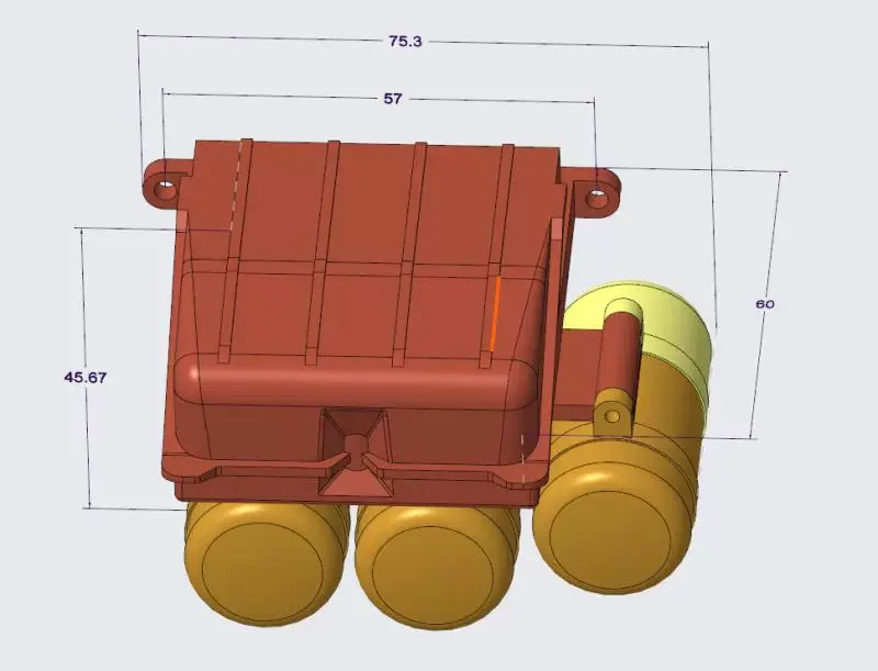 1/14 RC Truck Battery Compartment Air Cylinder Set JDMODEL JDM-158-I for Tamiya Actros Off-Road Tractor Trailer Upgrade Parts